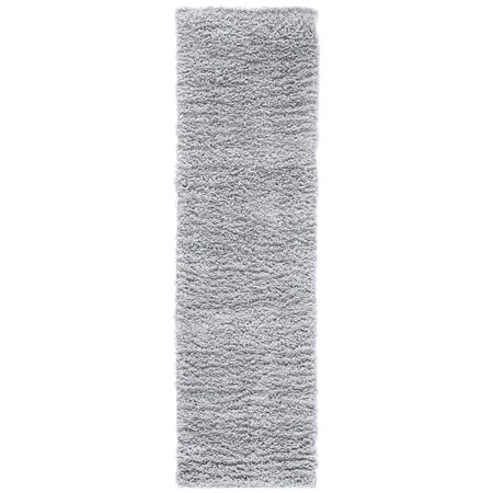 Safavieh 2 x 7 ft. August Shag 200 Power Loomed Runner Area Rug, Silver AUG200G-27